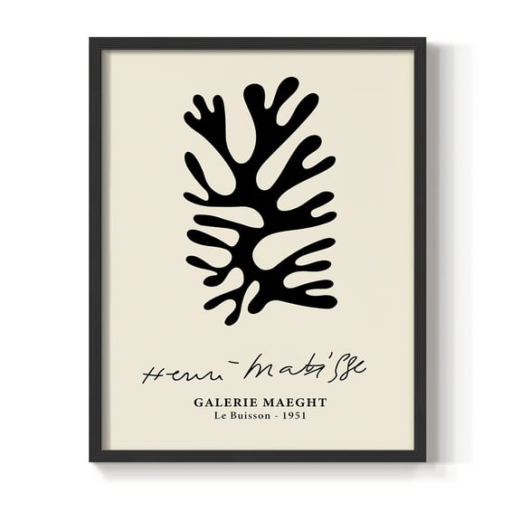 Matisse CXLIX Framed Print in Black Solid Wood 8 x 10 Framed Print