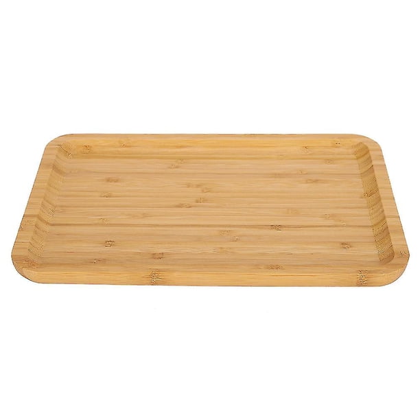 Rectangular Bamboo Serving Tray for Food, Fruit, Cake, for Home and Kitchen Use