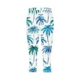 thumbnail image 5 of Sakmal Capri Pants for Women Tropical Beach Slim Leg Elastic Waist Hawaiian Mid Rise Cropped Capris, 5 of 5