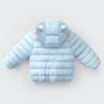 thumbnail image 2 of Baby Boys Winter Coat Baby Girls Puffer Coat Cute Bear Ear with Hoods Long Sleeve Light Winter Coats for Baby Boys Toddler Fall Jacket Warm Thick Clothes 3-4 Years, 2 of 3