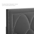 thumbnail image 5 of Headboard, Nailhead, King California Size, Charcoal Grey Gray, Velvet, Modern Contemporary, Bedroom Master Guest Suite Room, 5 of 10