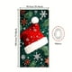 thumbnail image 2 of Christmas Door Curtain Decoration Door Cover Christmas Scene Layout Background Cover, 2 of 2