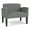 Asteroid, variant on Belmont Lounge Reception Waiting Bariatric Chair / Black Steel Legs / Black