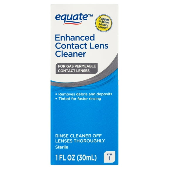 Equate Enhanced Hard Contact Lens Conditioning Solution Step 1, 1 fl oz, Compare to Boston Advance Cleaner