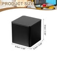 thumbnail image 2 of Caja de lata cuadrada Uxcell, contenedor de almacenamiento de metal portátil con tapa para té, caramelos, golosinas, regalos, favor negro, 2 of 7
