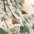thumbnail image 3 of Beige Dinosaurs Volcanoes Pattern Blanket,Comfortable Soft Flannel Throw Blanket,All Season,Warm Lightweight Blankets for Sofa Bed Couch Living Room Chair,30"x40", 3 of 4