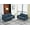 Blue, variant on US Pride Furniture Acire Faux Leather Cushion Back 2Pcs Living Room Set, Black