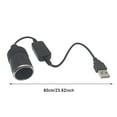 Car USB To 12V Socket Charger For Connecting Dashcam To Power Bank Car Charger tooth