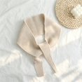 thumbnail image 2 of Zijinkuiwen Womens Scarf Knitted Pointed Tip Self Tie Warm Wrap for Daily Wear and Cold Weather Occasions,Beige,One Size, 2 of 4