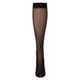 thumbnail image 5 of MeMoi Women's Chevron Net Knee High Socks - Womens - Female, One Size, Blue, 5 of 6
