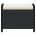 thumbnail image 3 of vidaXL Patio Stool with Cushion Garden Outdoor Seating Furniture Poly Rattan, 3 of 8