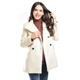 thumbnail image 1 of Abrigo elegante doble botonadura Roman Fashion /Juvenil, 4015 (Hueso) beige EG, 1 of 6