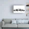 thumbnail image 2 of Trademark Fine Art Michael Tompsett St Louis Missouri Skyline B&W Canvas Wall Art - 16x24, 2 of 5
