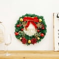 thumbnail image 2 of Yuarrent Guirnalda de pared de Navidad de 30 cm, decoración de flores artificiales, fiesta, oficina Kits de decoración para fiestas lazo, 2 of 6
