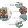 thumbnail image 3 of Country Star Vintage Bathroom Shower Curtains with 12 Hooks Polyester Waterproof Shower Curtain for Bathtubs Sunflower Farmhouse Teal Brown Western Berry Decorative Bathroom Curtain 60x72 Inches, 3 of 8