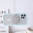 thumbnail image 3 of Compatible for iPhone 12 Pro Max Case with Magsafe, Wave Magnetic Phone Case Cute Water Ripple Candy Colors Frame Shockproof for iPhone 12 Pro Max Phone Case for Women 6.7 Inch - Light Blue, 3 of 10