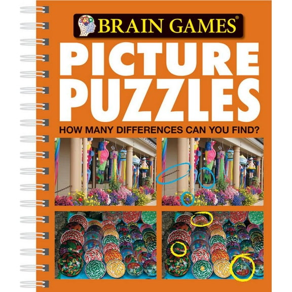 Brain Games - Picture Puzzles Brain Games - Picture Puzzles #5: How Many Differences Can You Find?: Volume 5, (Spiral-Bound)