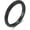 Black, variant on Rhomboid Lattice Pyramid Rotary Decompression Stainless Steel Ring Stress Relief and Modern Geometric Design