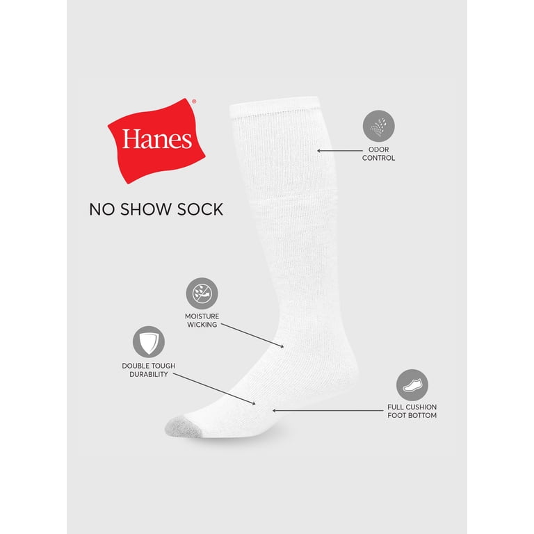 Hanes Men's Double Tough Over-the-Calf Socks, 12-Pack photo 7