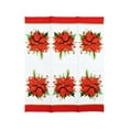thumbnail image 3 of Christmas Multi Color Poinsettia Paper Guest Napkin, 12.9" x 15.7", 20 Count, Tableware Sets, Holiday Time, 3 of 5