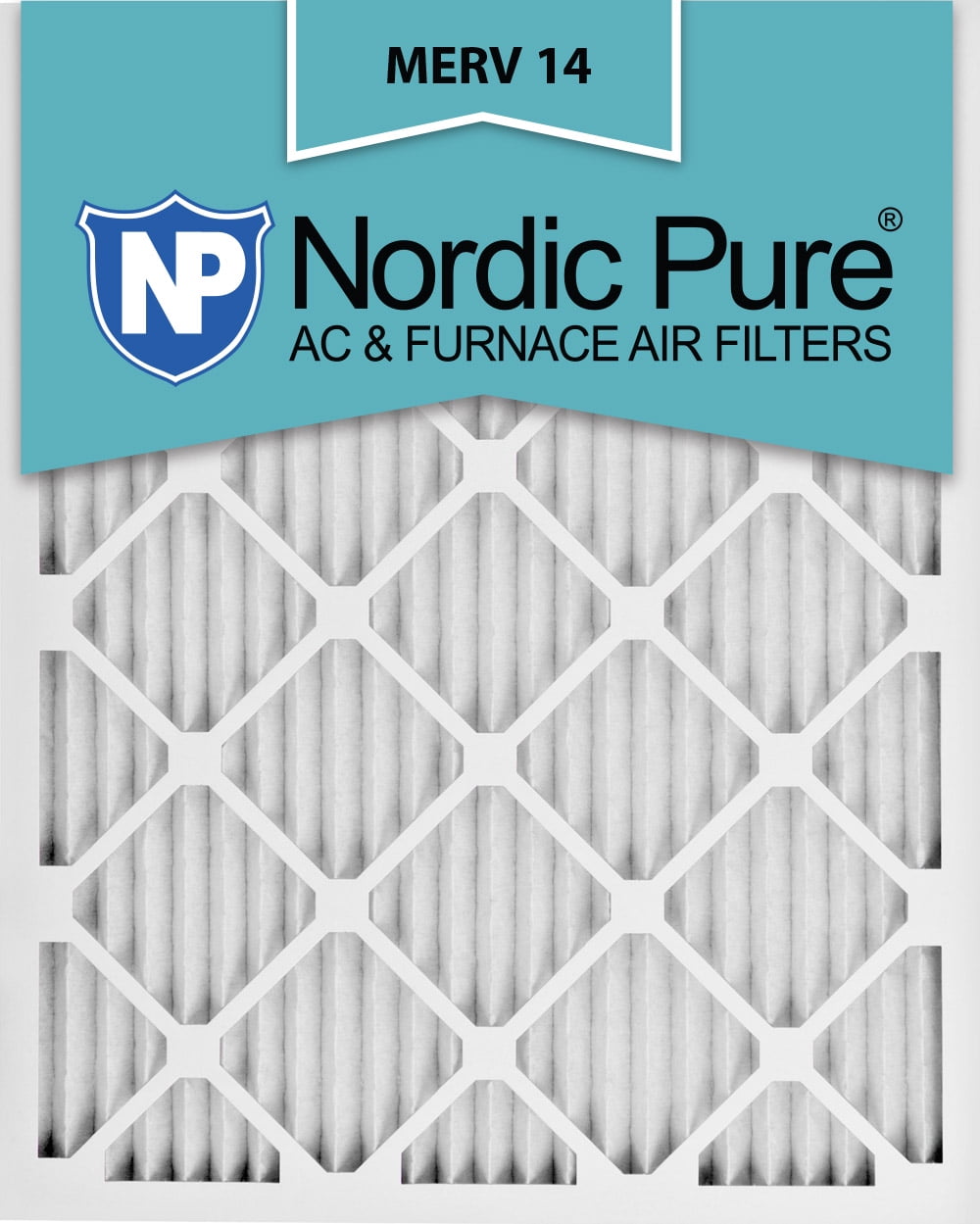 Nordic Pure10x20x1 MERV 10 Pleated AC Furnace Air Filters 2 Pack