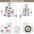 thumbnail image 2 of Ryvnso LED Bedside Table Lamp Christmas Tree Checkered Pattern Bedroom Desk Lamps Nightstand Lampshade S, 2 of 7