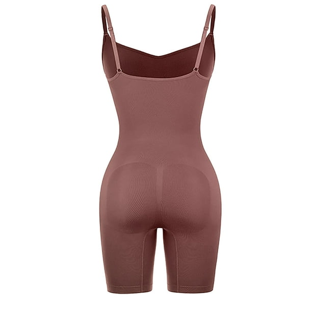 nsendm Female Underwear Adult Fine Strap Bodysuit for Women Women's  Seamless Body Shaping Bodysuit with Waist and Hip Compression Sweat  Sweat(Rose Gold, XL) 