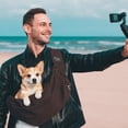 thumbnail image 6 of shuaien Dog Carrier Sling, Hand-Free Widened Shoulder Straps Puppy Carrier, Puppy Sling Carrier with Storage Pocket Maximum Load 16 Lbs for Small Dogs Cats Travel Outdoors, 6 of 7
