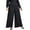 Anthracite, variant on Nina Parker Womens Plus Textured High Rise Wide Leg Pants