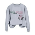 thumbnail image 4 of WILLBEST Chandails à Capuchon pour Femmes Mode Décontractée Col Rond Manches Longues Mignon Enseignant Lettre Sweat à Capuche serremo, 4 of 4