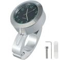 thumbnail image 1 of POINTERTECK Motorcycle Handlebar Clock Waterproof Handlebar Mount Clock Shockproof Glow Handlebar Clock Watch for Cruiser 7/8-1” Handlebar Silver, 1 of 9