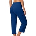 thumbnail image 5 of FAHXNVB High Waisted Yoga Cpari Pants for Women with Pockets Summer Stretchy Workout Athletic Trousers Lightweight Running Pants, 5 of 6