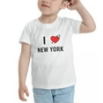 thumbnail image 3 of I Love New York Funny Toddler T-Shirts for Boys Girls (White, 5/6T), 3 of 5