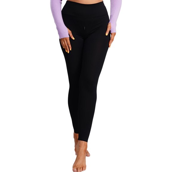inhzoy Yoga Leggings for Women Open Cut Outdoor Sports Pants High Waist Stretchy Casual Yoga Tights Black XL