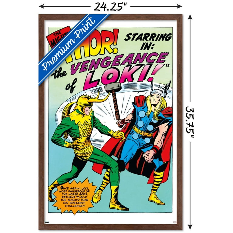 Marvel Comics - Loki - The Might Thor Wall Poster, 22.375