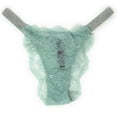 thumbnail image 1 of Victoria's Secret Very Sexy Bombshell Shine Brazilian Panty Mint Floral Lace Size Large New, 1 of 2