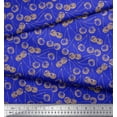 thumbnail image 3 of Soimoi Blue Cotton Cambric Fabric Cherries Fruits Decor Fabric Printed Yard 56 Inch Wide, 3 of 5