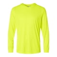 thumbnail image 1 of Paragon Mens Bahama Performance Hooded Long Sleeve T-Shirt, M, Safety Green, 1 of 1