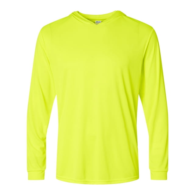 Paragon T-Shirt à Manches Longues Performance à Capuche Bahama pour Hommes, m, Vert Sécurité