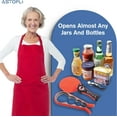 thumbnail image 3 of 5 Pack Jar Opener For Seniors With Arthritis, Easy Twist Lid Opener Jar Opener For Opening Jars With 2 PCS Rubber Jar Gripper, Multi Can Openers Prime For Seniors With Arthritis, 3 of 7