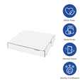 thumbnail image 3 of Karat White Pizza Boxes - Grease-Resistant Corrugated Pizza Box, Ventilated & Convertible to Plate, Perfect for Personal & Pizzas - Pack of 50 (12"), 3 of 11
