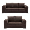 thumbnail image 1 of Sala 3-2 TRINITY Taos 2 piezas ( Sofá, Love Seat ) Chocolate, 1 of 8