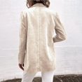 thumbnail image 2 of Women Casual Corduroy Blazer Coat Tops Suit Ladies Long Sleeve Jacket Outwear, 2 of 8