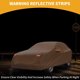 thumbnail image 3 of Funda para Coche Impermeable Unique Bargains para Todo Clima, Protección Exterior Completa contra el Sol y la Lluvia para BMW X5 210D-PU Naranja con Franjas Reflectantes, 3 of 4