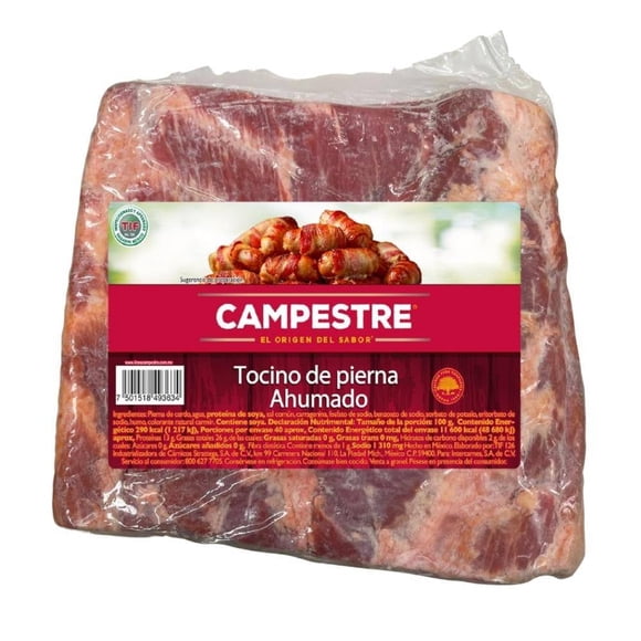 Tocino de pierna Campestre ahumado por kg