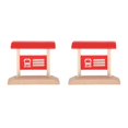 thumbnail image 1 of Vogacara Realistic Kids Wood Plastic Train Scene Play Accessories Toys  Building Set Type1, 1 of 1