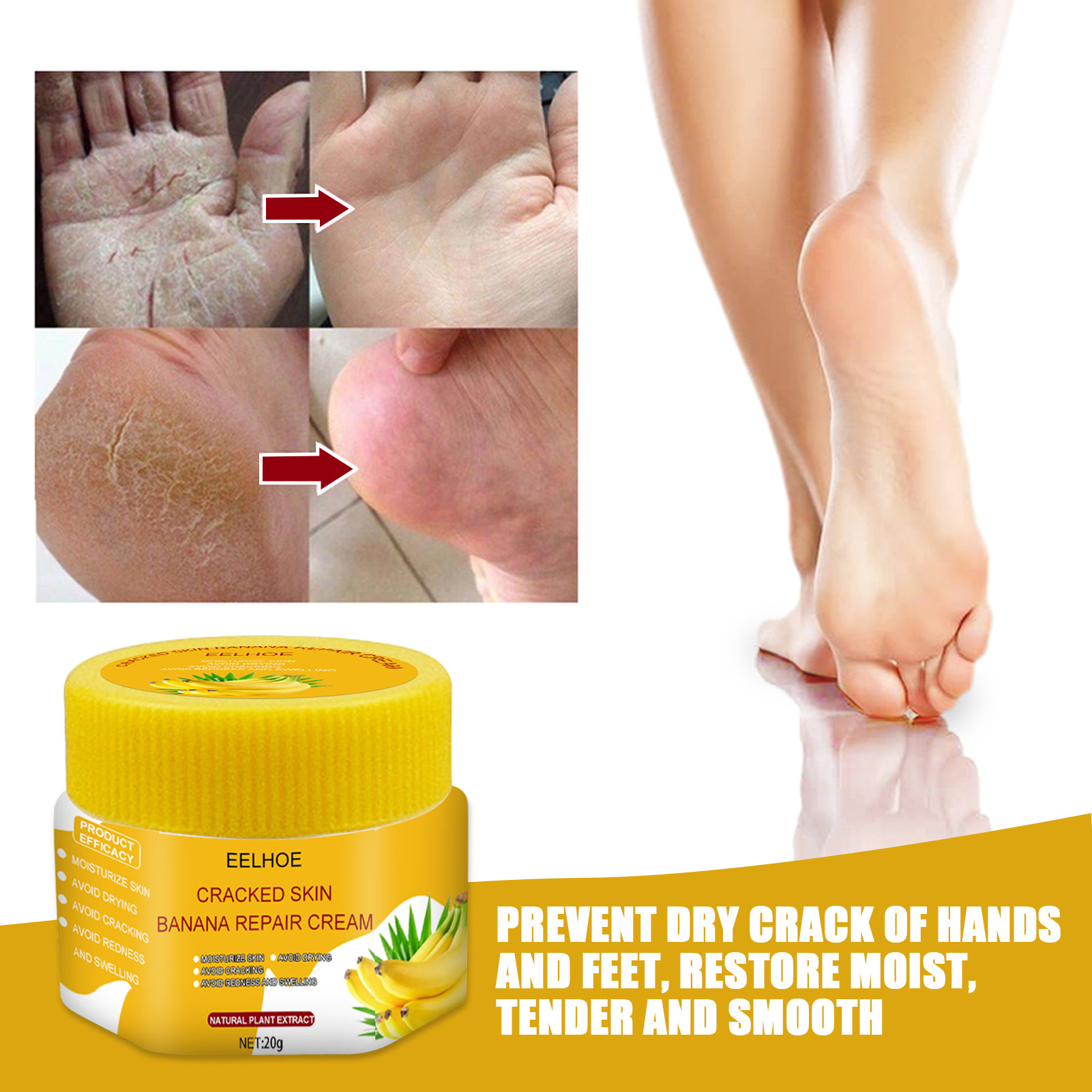 Foot Cream Anticracking Moisturizing Foot And Hand Cream Beauty