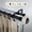 Black, variant on 1 in. Lyla Double Curtain Rod with 66 to 120 in. Extension, Bronze