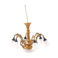 thumbnail image 2 of Candelabro a a 1/87, modelo de accesorio de luz de techo, diseño de isaje de mesa de arena, lámpara colgante de 3V/12V adornos de lámpara Dorado Hugo Luces de techo a escala, 2 of 9