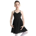 thumbnail image 5 of renvena Kids Girls Cross Strap Camisole Gymnastic Ballet Leotard Dance Tutu Skirt Dress, 5 of 7